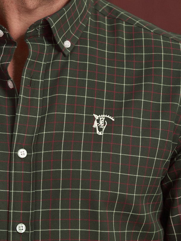 Chemise à Carreaux en Viyella | Vert