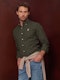 Green Checkered Viyela Shirt