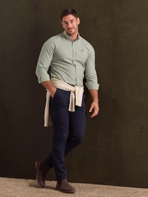 Camisa Cuadro Vichy Mini | Salvia