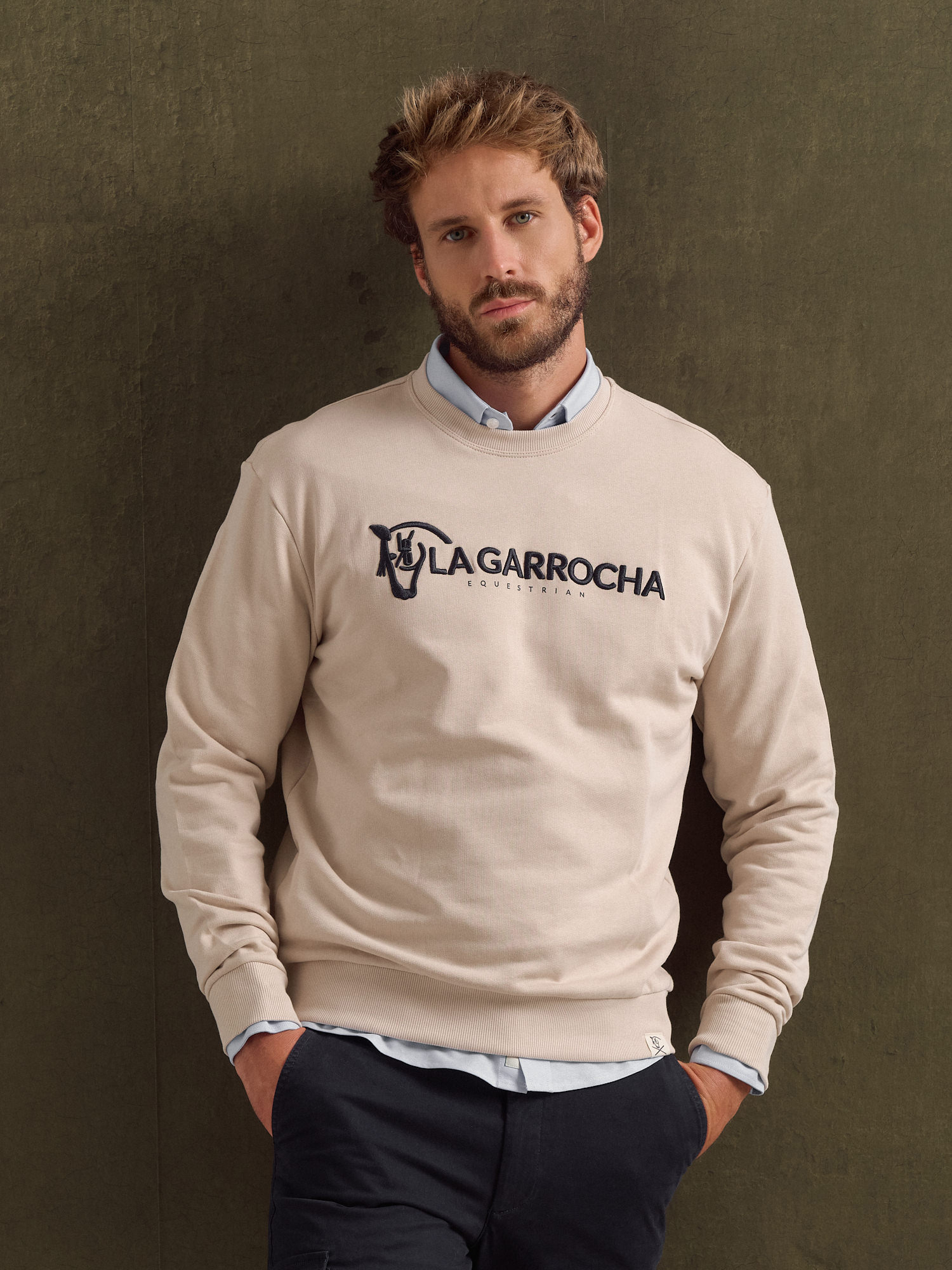 Equestrian Sweatshirt | Nude