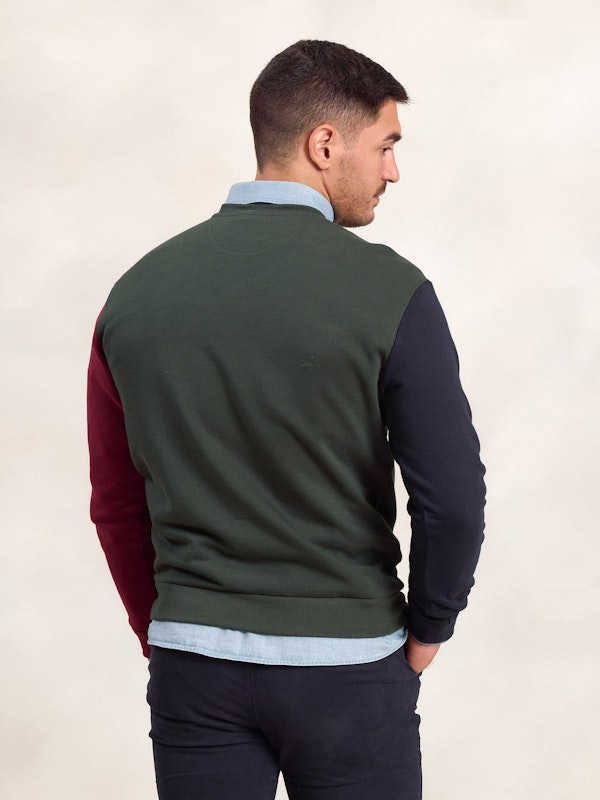 Sweatshirt à Col Boîte Multicolore | Abeto