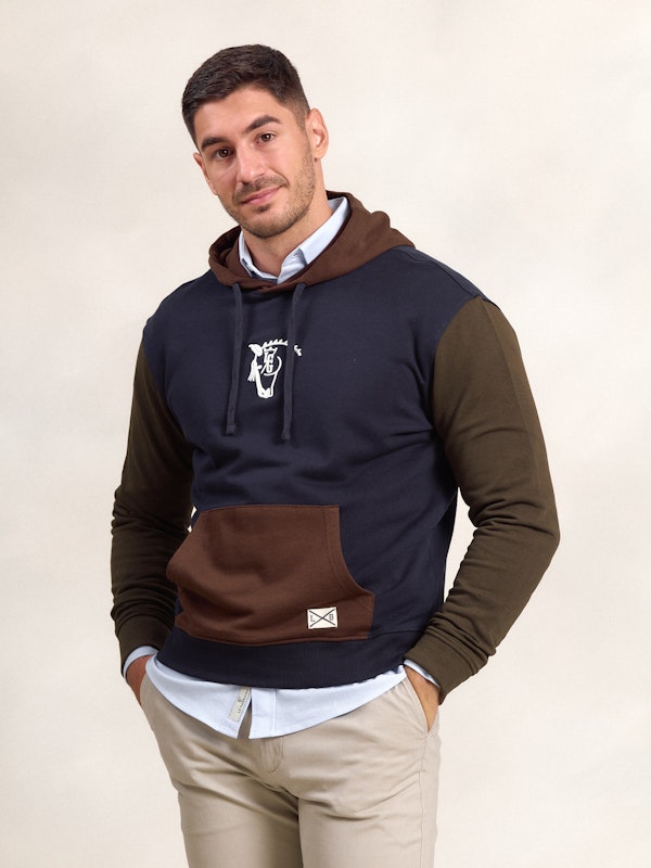 Sweatshirt Com Capuz Multicolorido | Marino