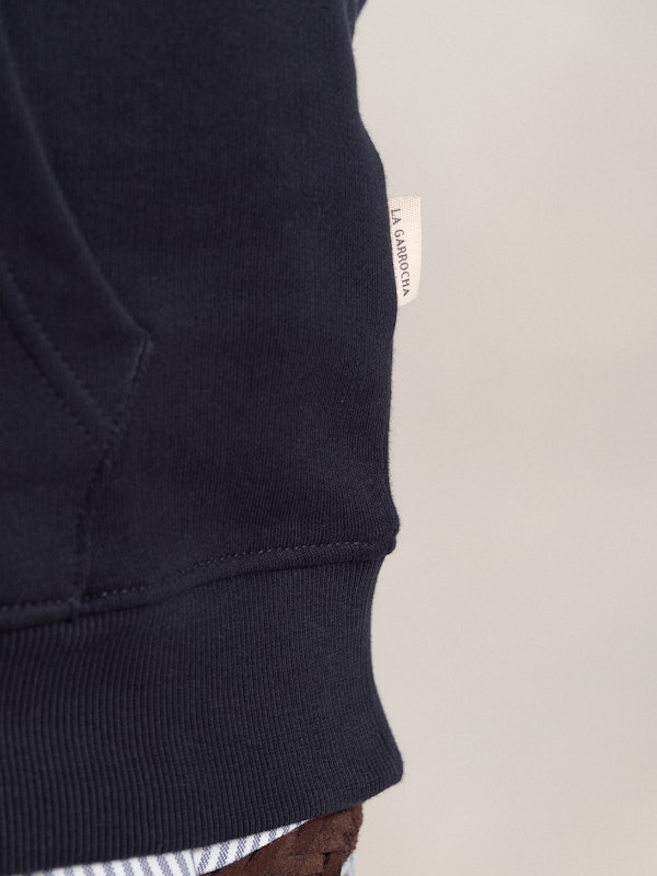 Sudadera Media Cremallera Básica | Marino