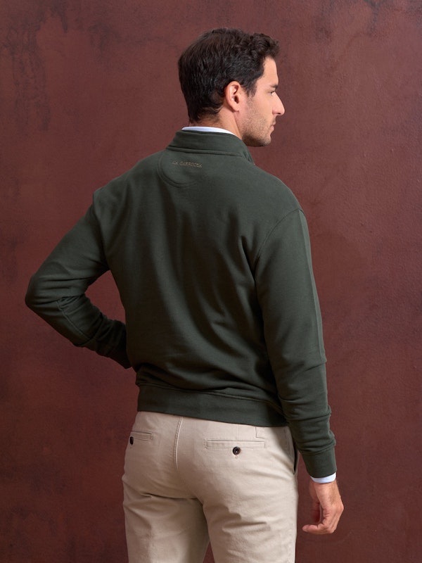 Sudadera Media Cremallera Detalle | Abeto