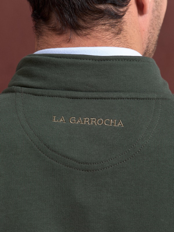 Sudadera Media Cremallera Detalle | Abeto