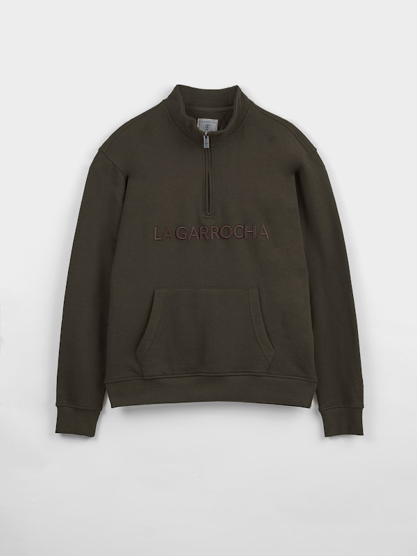 Sweat-shirt à demi-zip Brand | Caza