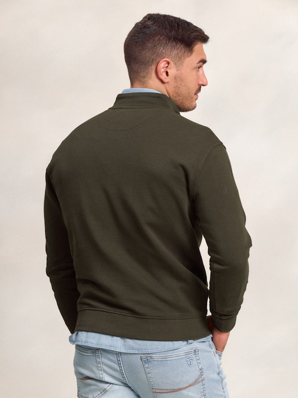 Sweat-shirt à demi-zip Brand | Caza