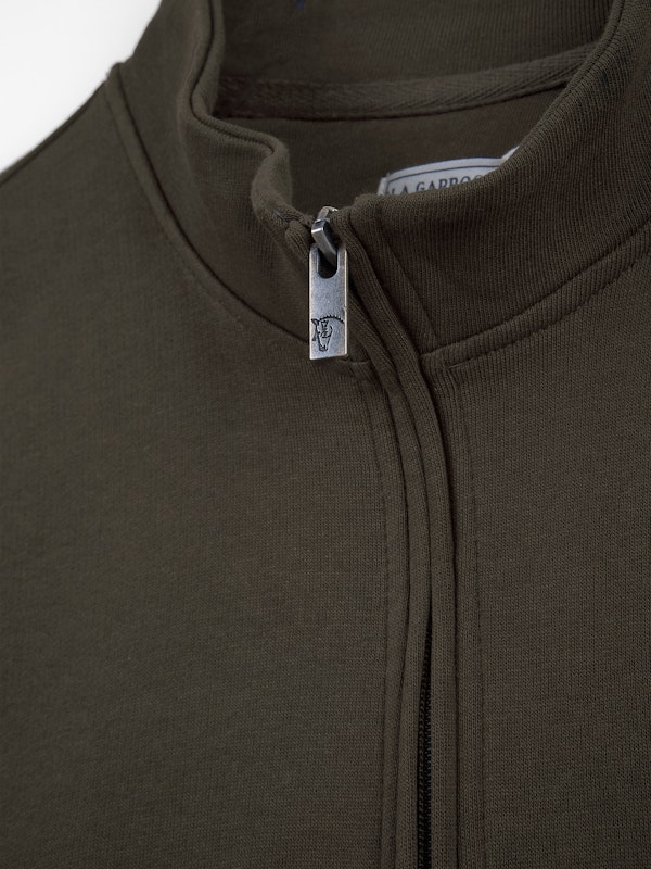 Sweat-shirt à demi-zip Brand | Caza