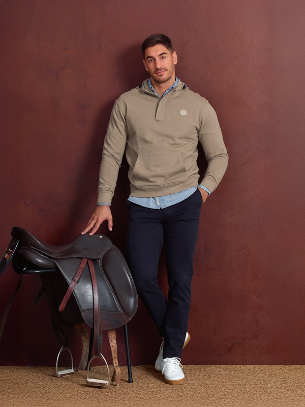 Sweat-shirt à demi-zip et capuche | Piedra