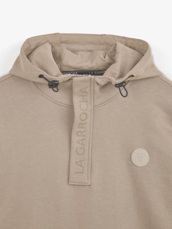 Sweat-shirt à demi-zip et capuche | Piedra