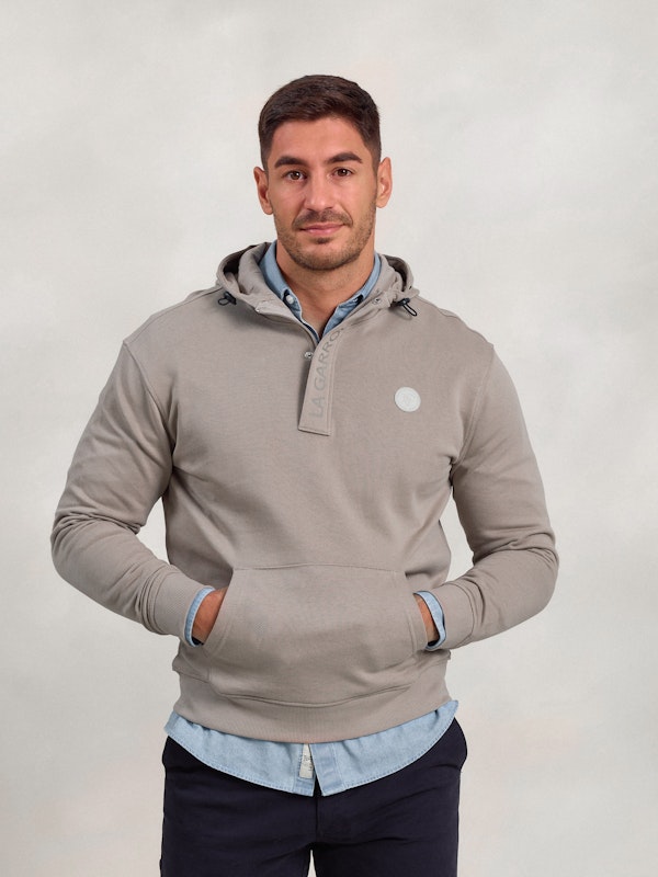 Sweat-shirt à demi-zip et capuche | Piedra