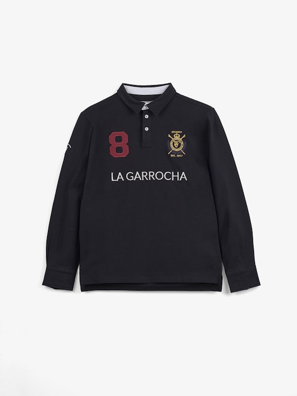 Polo com Patches | Marino