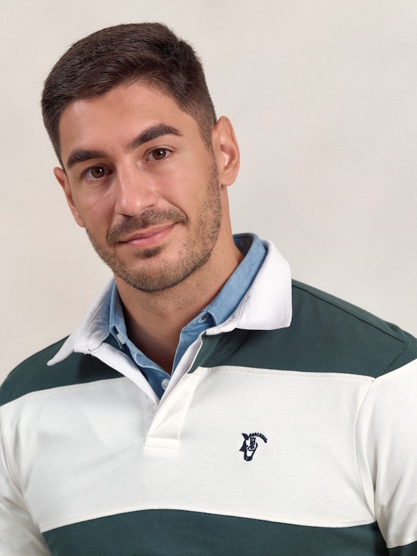 Polo Rayé avec Numéro | Egeo