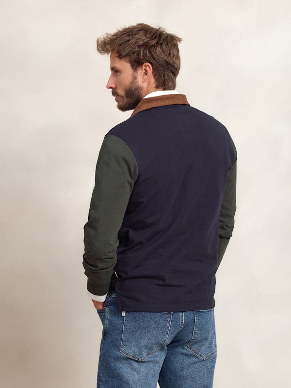 Polo à col Côtelé | Marino