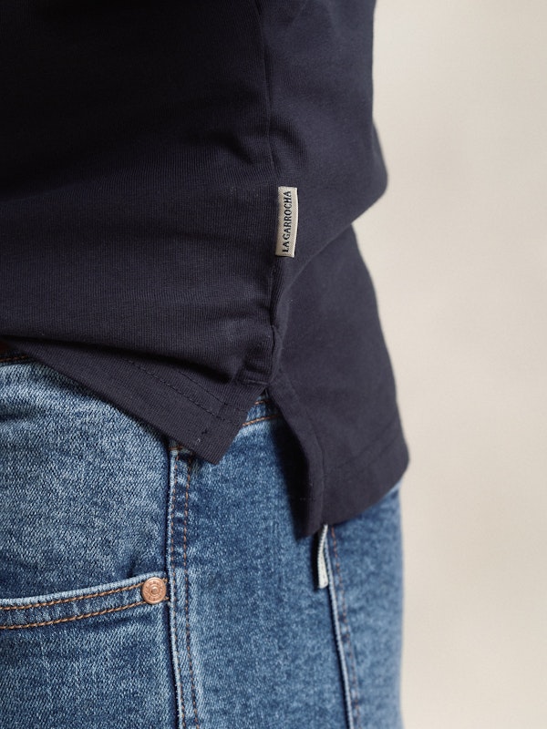 Polo à col Côtelé | Marino