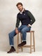 Corduroy Collar Polo Shirt | Marino