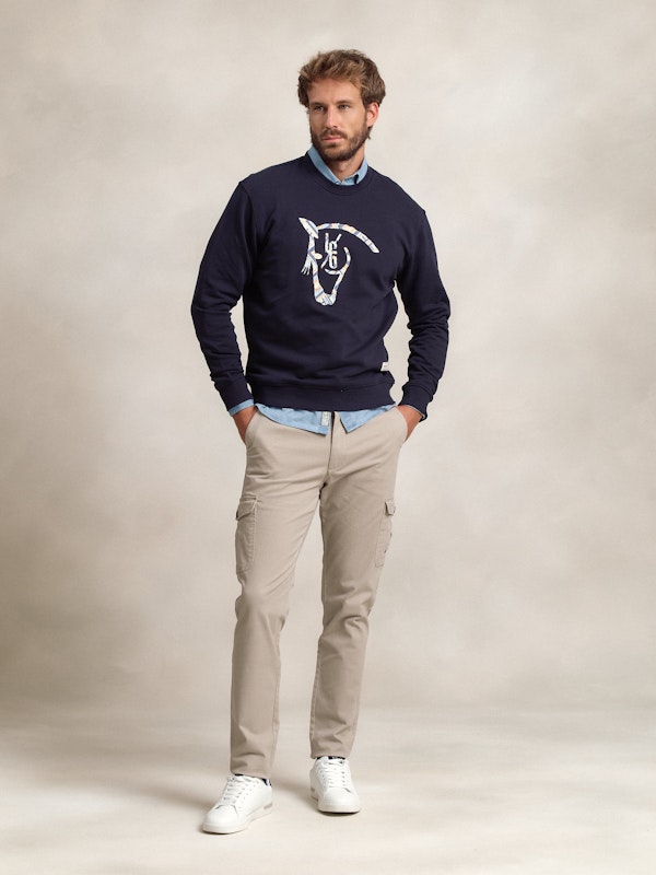 Sweat-shirt Ethnique | Marino