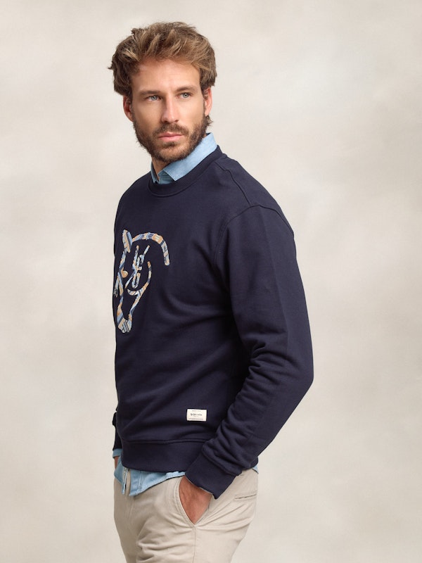 Sweat-shirt Ethnique | Marino