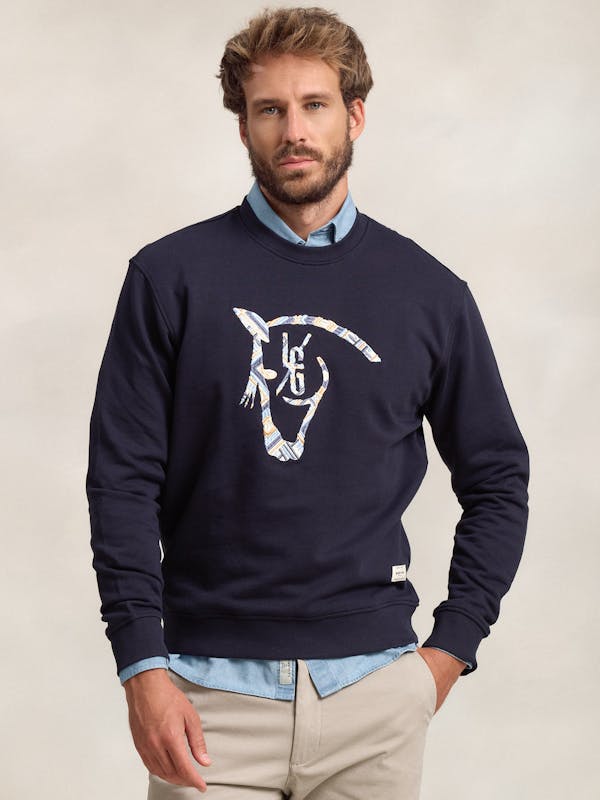 Sweat-shirt Ethnique | Marino