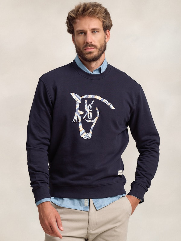 Sweat-shirt Ethnique | Marino