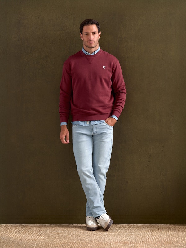 Sweat-shirt basique | Burgundy