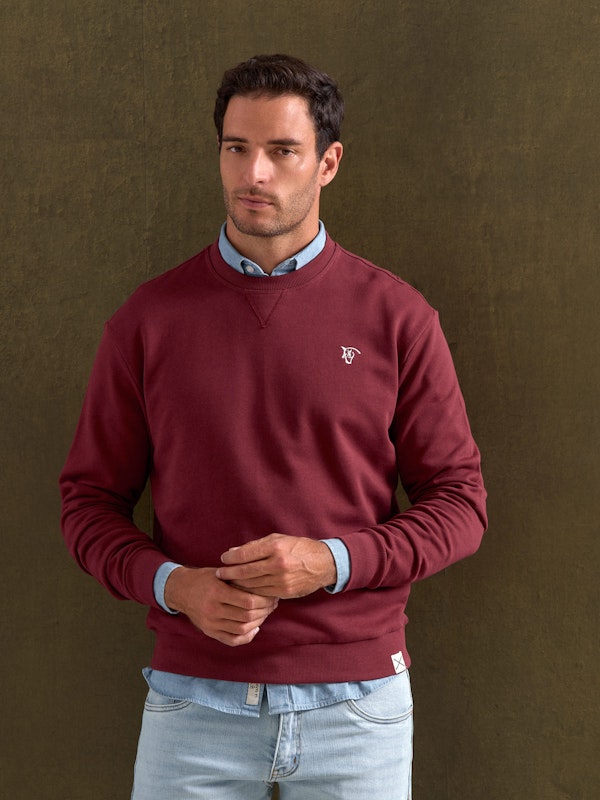 Sweat-shirt basique | Burgundy