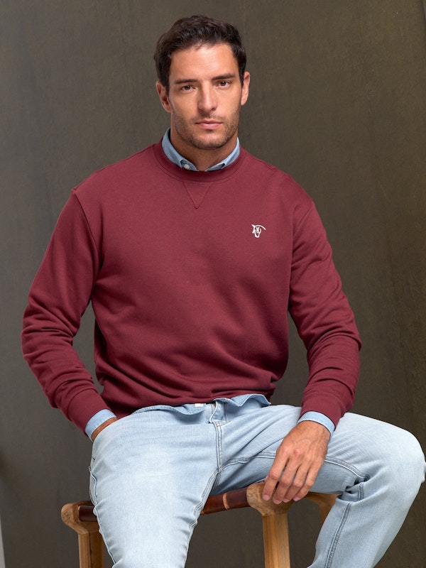 Sweat-shirt basique | Burgundy