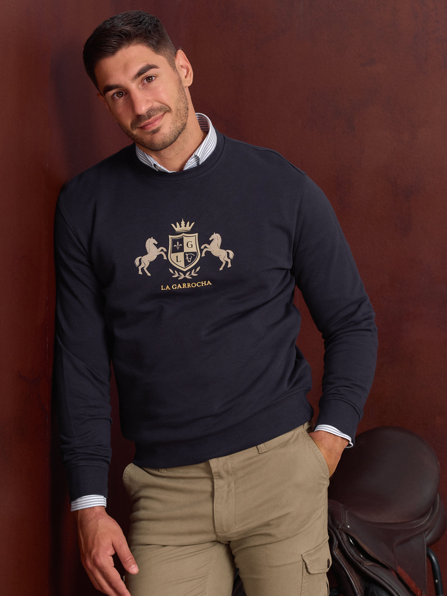 Emblem Sweatshirt | Marino