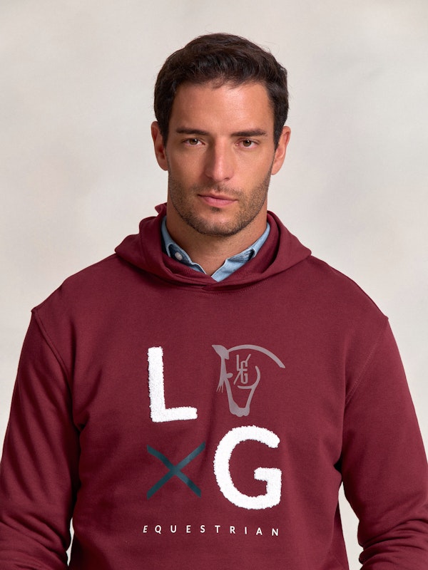 Sweat-shirt à Capuche LG | Burgundy