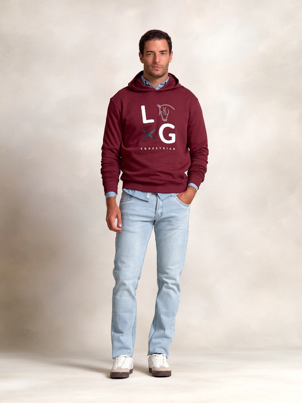 Sweat-shirt à Capuche LG | Burgundy