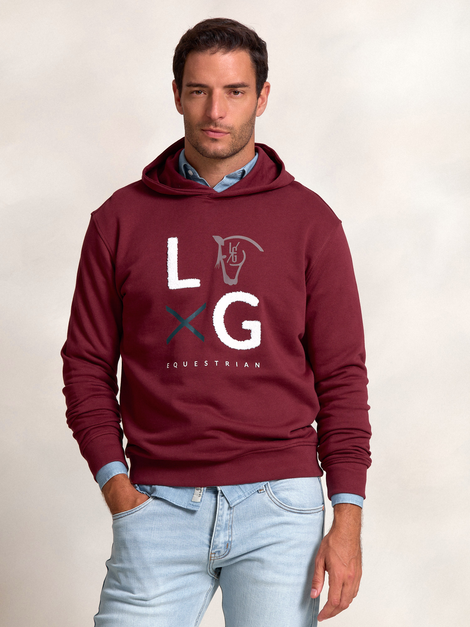 Sweat-shirt à Capuche LG | Burgundy