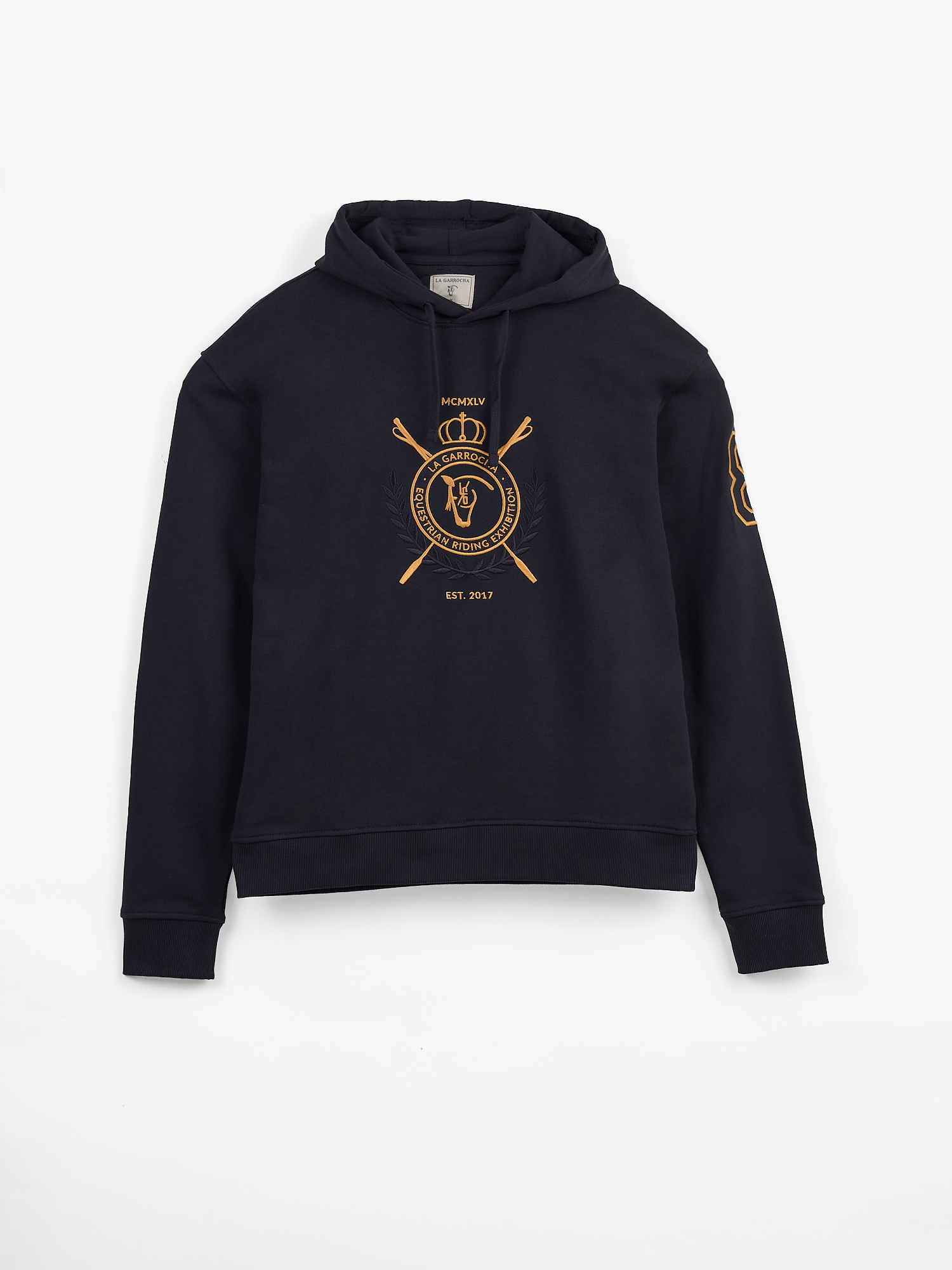 Sudadera Capucha Escudo | Marino