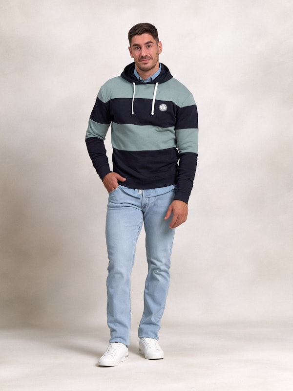 Sweat-Shirt à Capuche à Rayures | Océano