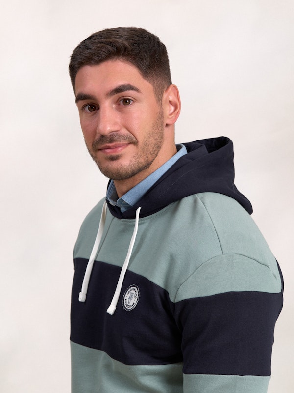 Sweat-Shirt à Capuche à Rayures | Océano