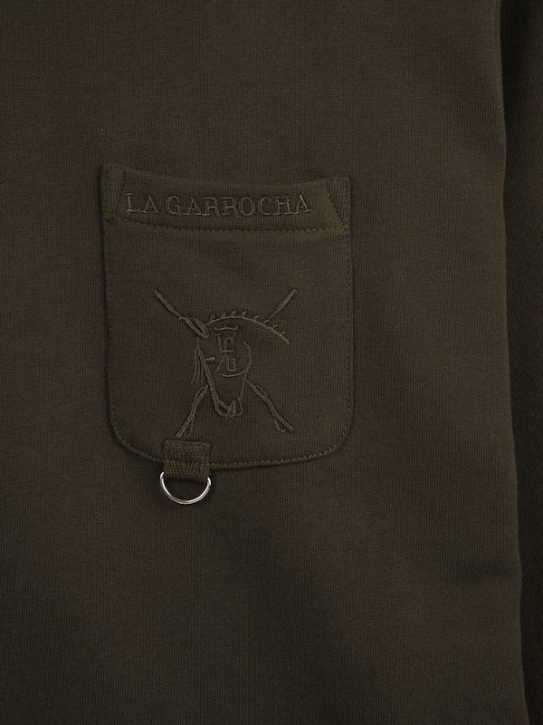 Sweat-shirt à demi-zip avec Poche | Caza