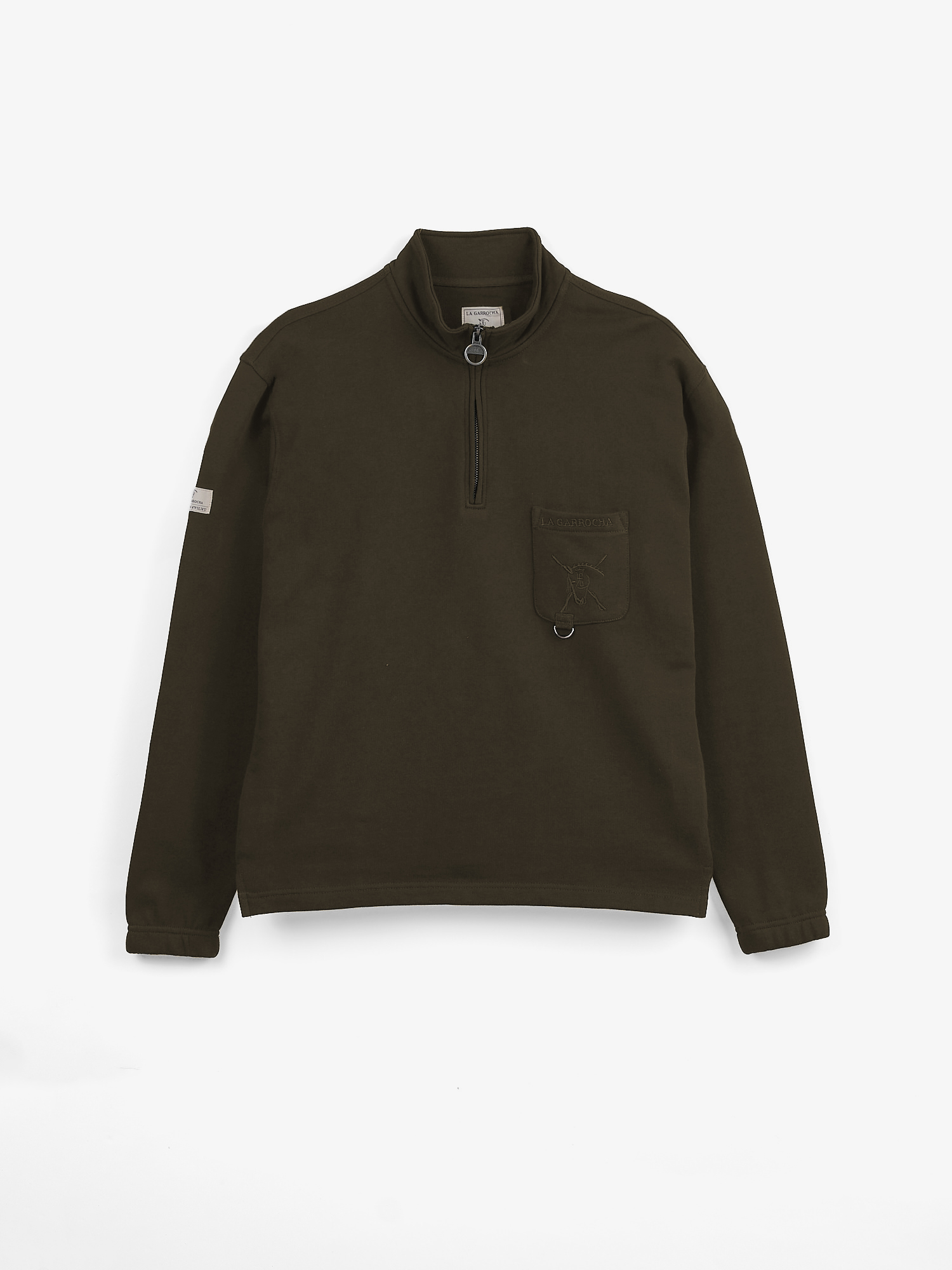 Sweat-shirt à demi-zip avec Poche | Caza