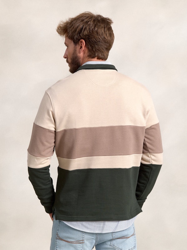 Sweat-shirt à col polo multicolore | Abeto