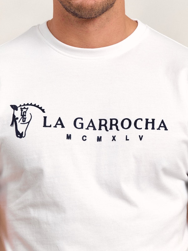 T-shirt Flock Print Classique | Blanco