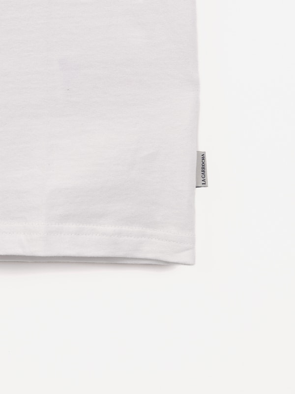 T-shirt Flock Print Classique | Blanco