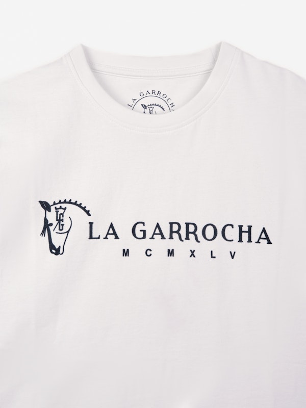 T-shirt Flock Print Classique | Blanco