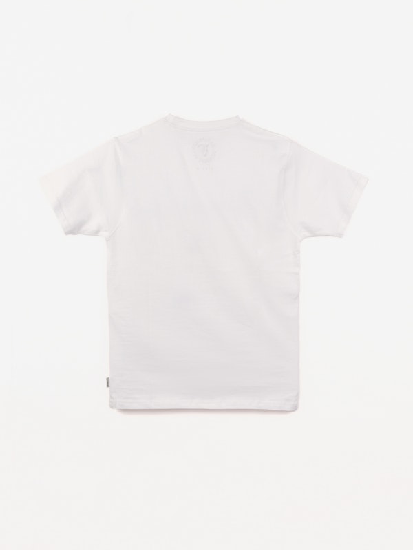 T-shirt Flock Print Classique | Blanco