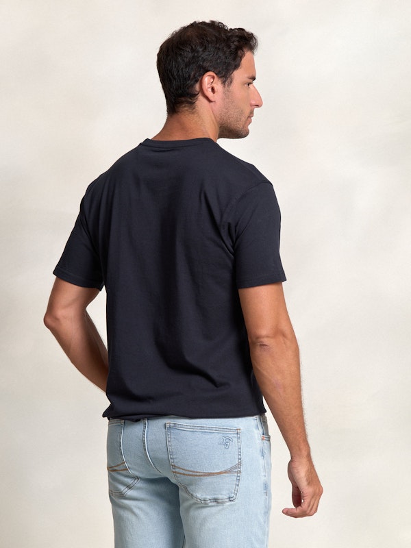 T-shirt Flock Print Classique | Marino