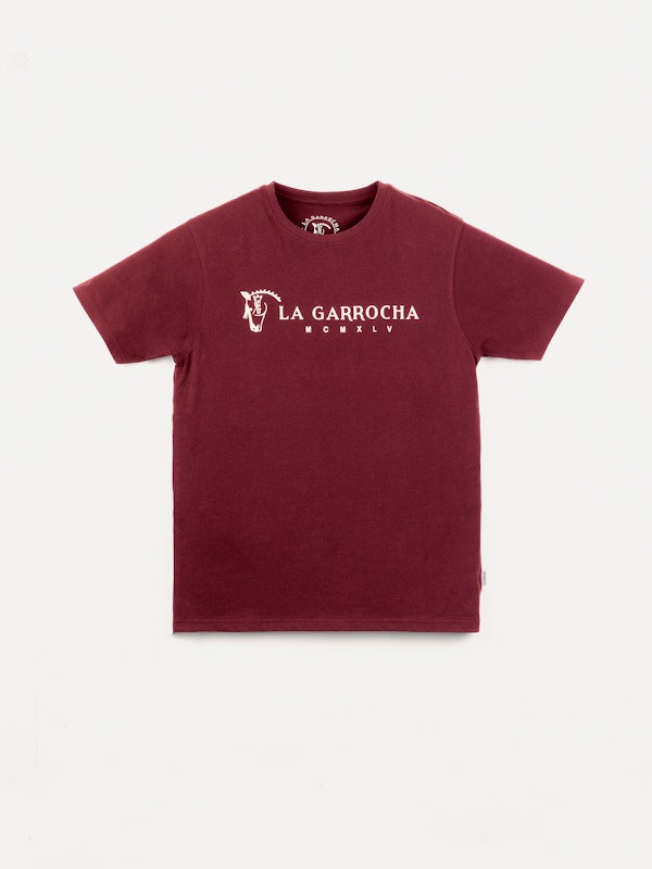 T-shirt Flock Print Classique | Burgundy
