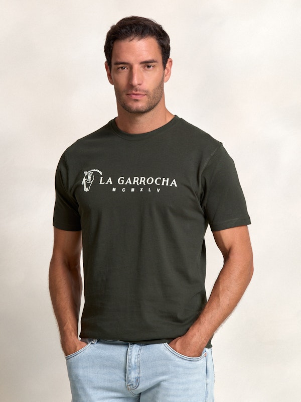 T-shirt Flock Print Clássica | Abeto