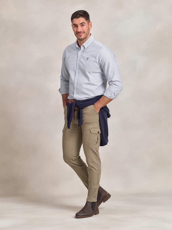 Pantalon cargo coton | Camel