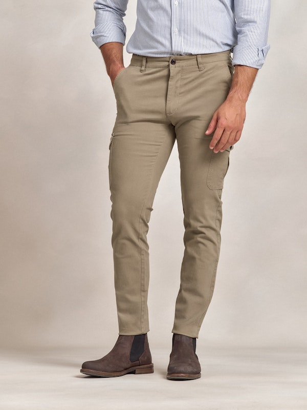 Pantalon cargo coton | Camel