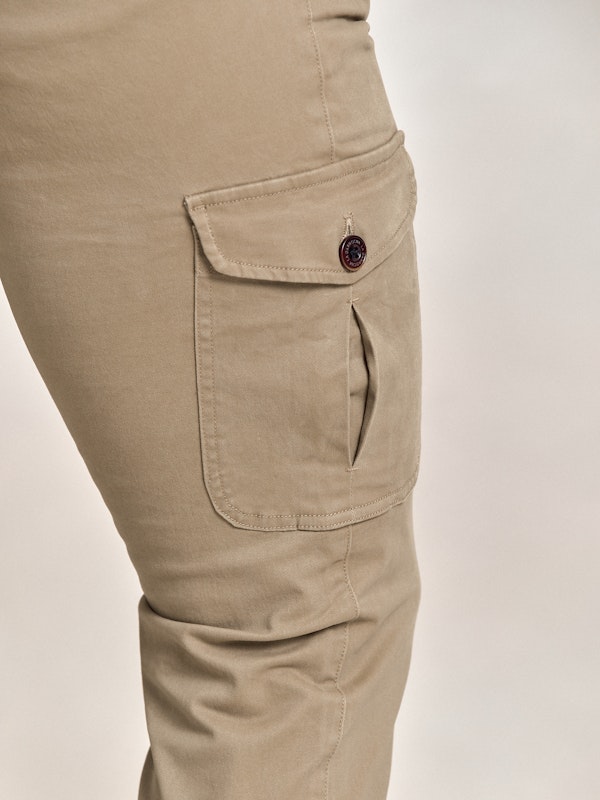 Pantalon cargo coton | Camel