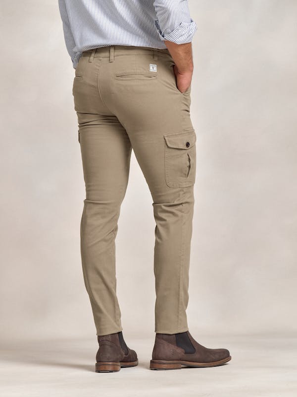Cotton cargo trousers | Camel