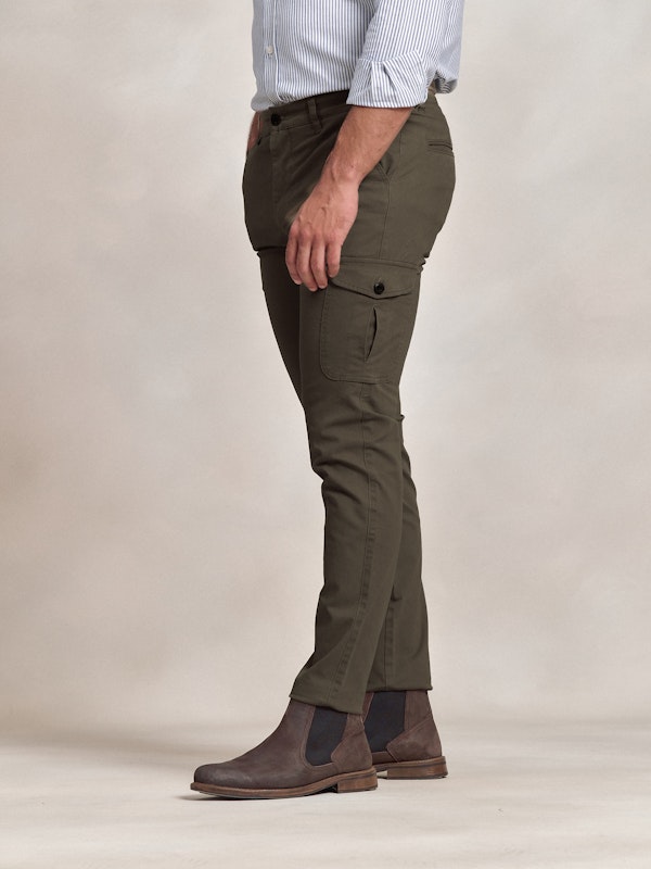 Pantalon cargo coton | Verde