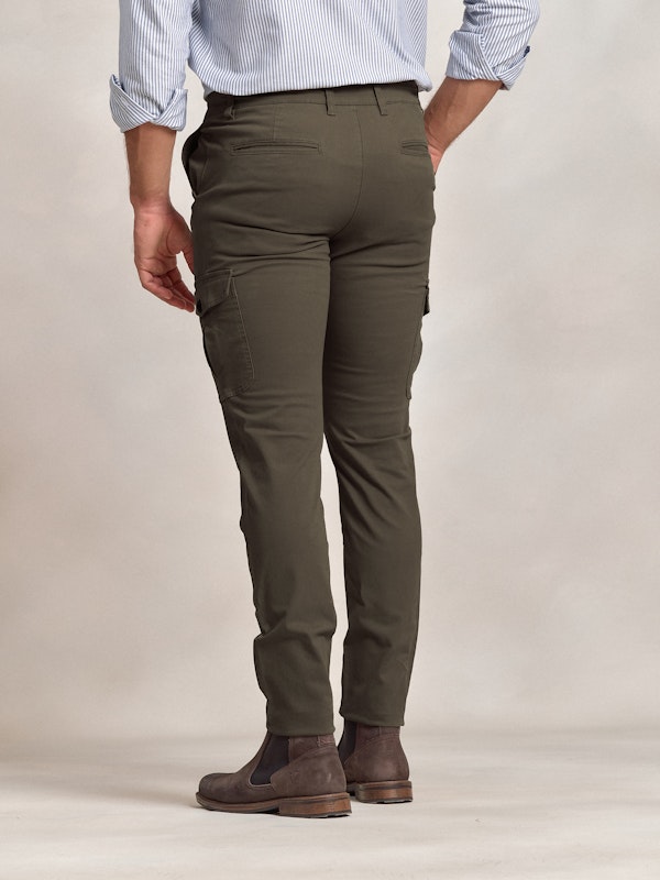 Pantalon cargo coton | Verde